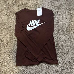 NWT Nike Brown Long Sleeve Shirt